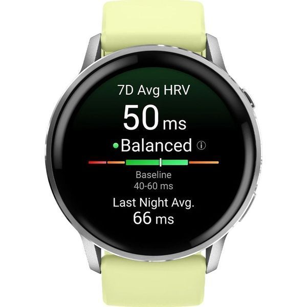 Смарт-годинник Garmin Venu 4 45 mm Silver with Citron Silicone Band (010-03014-02) 301015 фото