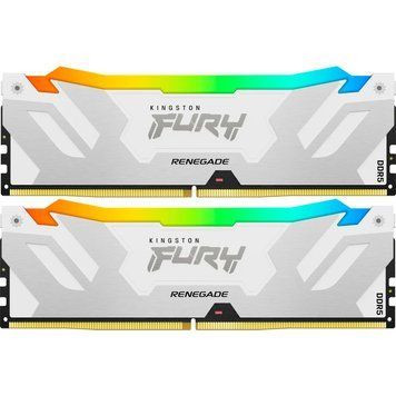 Оперативная память DDR5 32GB (2x16GB) 8000 MHz Renegade RGB White XMP Kingston Fury (ex.HyperX) (KF580C38RWAK2-32) KF580C38RWAK2-32 фото