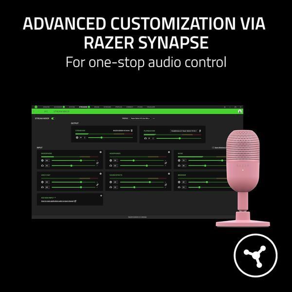 Микрофон гейминговый Razer Seiren V3 Mini Quartz (RZ19-05050200-R3M1) RZ19-05050200-R3M1 фото
