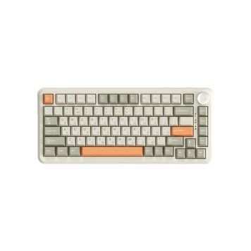 Клавіатура Ajazz AK820 MAX Flying Fish Switch RGB Wireless/Bluetooth/USB Beige (AK820MAX-FF-R) 00-00083233 фото