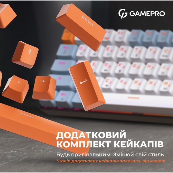 Клавиатура GamePro MK130R Hot-Swap Red Swich RGB USB UA Black (MK130R) 509030 фото
