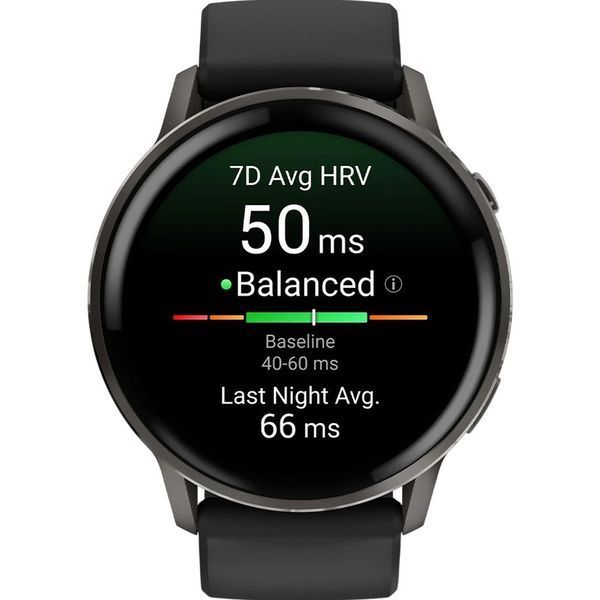 Смарт-часы Garmin Venu 4 45mm Slate with Black Silicone Band (010-03014-00) 301018 фото