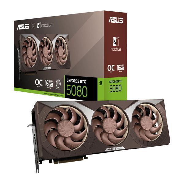 Видеокарта ASUS GeForce RTX 5080 16GB GDDR7 OC RTX5080-O16G-NOCTUA (90YV0M32-M0NA00) 00-00082899 фото