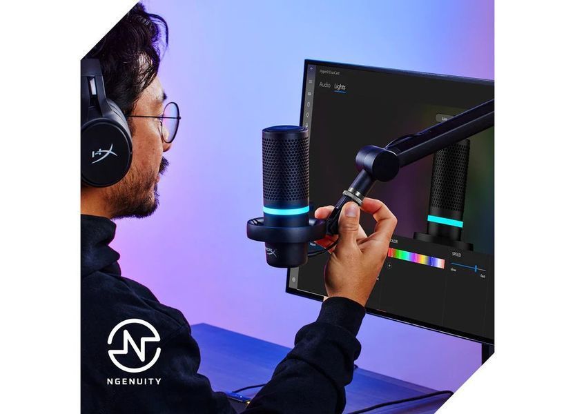 Микрофон гейминговый HyperX DuoCast RGB Black (4P5E2AA) 4P5E2AA фото