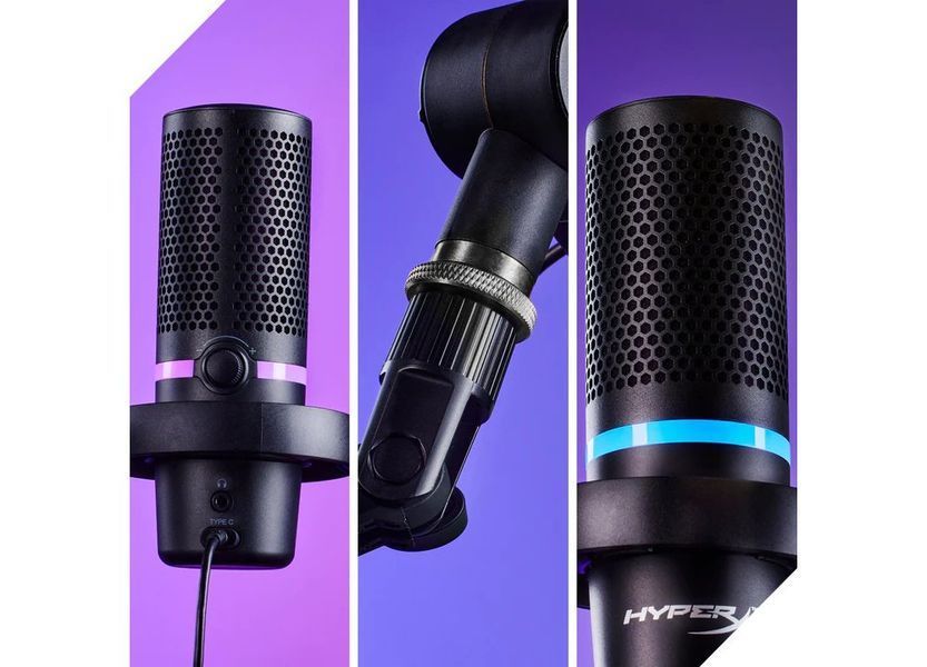 Микрофон гейминговый HyperX DuoCast RGB Black (4P5E2AA) 4P5E2AA фото