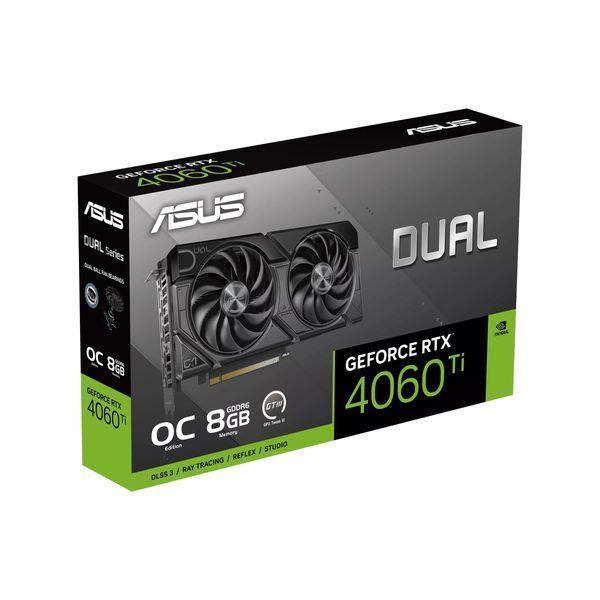 Видеокарта ASUS GeForce RTX 4060 Ti 8GB GDDR6 DUAL OC EVO DUAL-RTX4060TI-O8G-EVO (90YV0J49-M0NA00) 90YV0J49-M0NA00 фото