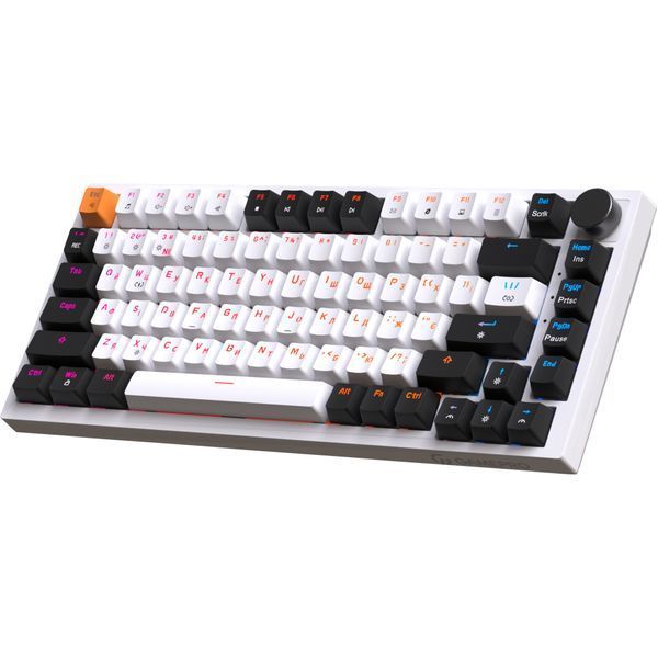 Клавиатура GamePro MK160W Hot-Swap Red Swich RGB USB UA White (MK160W) 927928 фото