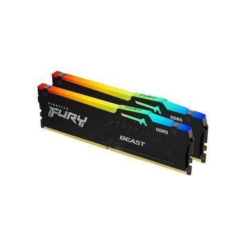 Оперативная память DDR5 128GB (2x64GB) 5600 MHz Beast RGB Kingston Fury (ex.HyperX) (KF556C36BBEAK2-128) KF556C36BBEAK2-128 фото
