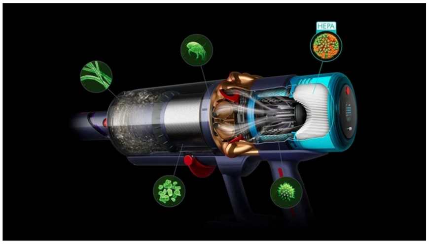 Пылесос Dyson Gen5 Outsize Cordless Vacuum Nickel Blue (447923-01) 829688 фото