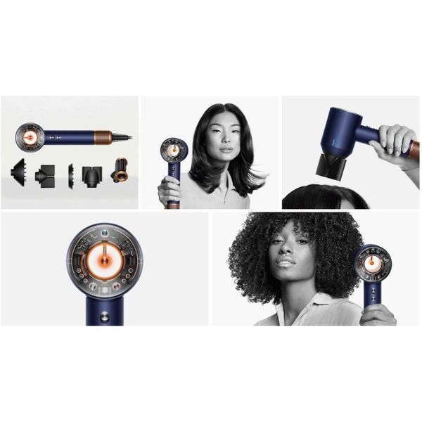 Фен Dyson HD16 Supersonic Nural Curly + Coily Prussian Blue Rich Copper (122701-01) 294510 фото
