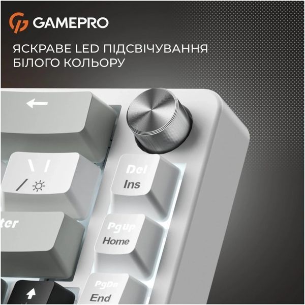 Клавиатура GamePro Genesis Silverlight MK116 USB UA Grey (MK116) 237922 фото