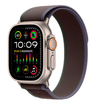 Смарт-часы Apple Watch Ultra 2 GPS + Cellular 49mm Natural Titanium Case w. Blue/Black Trail Loop - S/M (MRF53) 349905508 фото