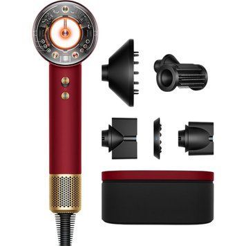 Фен Dyson HD16 Supersonic Nural Straight + Wavy Red Velvet / Gold (493117-01) 397705 фото