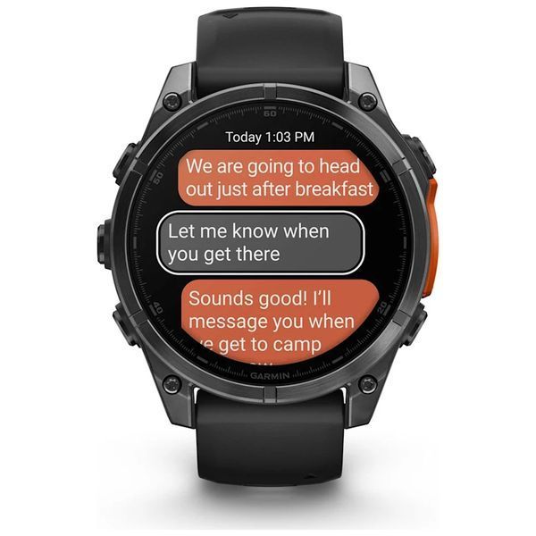 Смарт-часы Garmin fenix 8 47mm, AMOLED, Glass/SS, SlateGray Steel/Black, BlkBnd, GPS (010-02904-00) 154068 фото