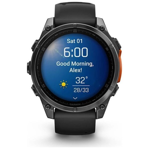 Смарт-часы Garmin fenix 8 47mm, AMOLED, Glass/SS, SlateGray Steel/Black, BlkBnd, GPS (010-02904-00) 154068 фото