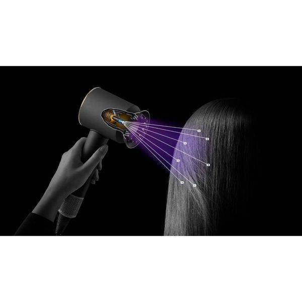 Фен Dyson HD16 Supersonic Nural Straight + Wavy Red Velvet / Gold (493117-01) 397705 фото
