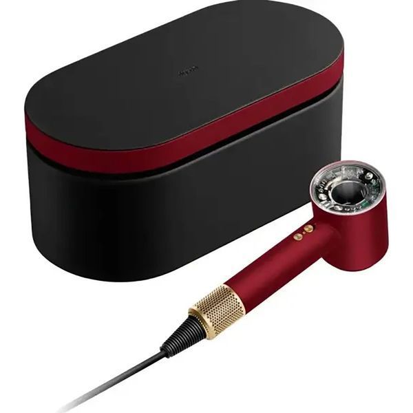 Фен Dyson HD16 Supersonic Nural Straight + Wavy Red Velvet / Gold (493117-01) 397705 фото