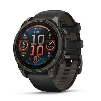 Смарт-часы Garmin fenix 8 47mm, AMOLED, Saph, CrbnGryTi/Blk, Blk/PebbleGryBnd, GPS (010-02904-20/21) 25736 фото
