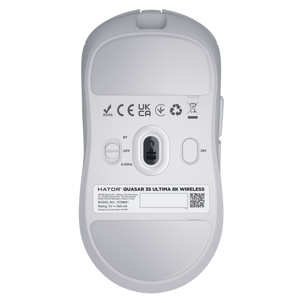 Мышка Hator Quasar 3S ULTIMA 8K Wireless White (HTM661) 496703 фото