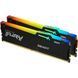 Оперативна пам'ять DDR5 64GB (2x32GB) 5600 MH Beast RGB EXPO Black Kingston Fury (ex.HyperX) (KF556C40BB2AK2-64) KF556C40BB2AK2-64 фото 1